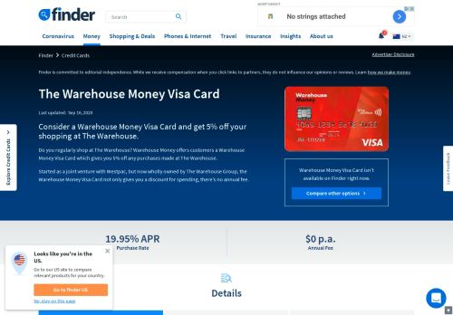 
                            4. The Warehouse Credit Cards Review 2019 | finder NZ - Finder.com