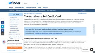 
                            5. The Warehouse Red Credit Card | finder NZ - Finder.com