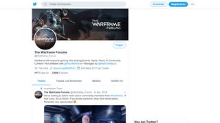 
                            8. The Warframe Forums (@Warframe_Forum) | Twitter