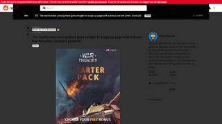 
                            4. The warthunder.com/quitwot goes straight to a sign up page with a ...