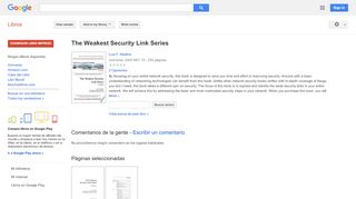 
                            3. The Weakest Security Link Series - Resultado de Google Books