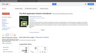 
                            9. The Web Application Hacker's Handbook: Discovering and Exploiting ...