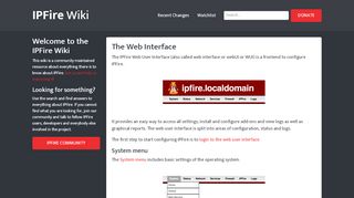 
                            4. The Web Interface [wiki.ipfire.org]