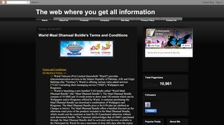 
                            10. The web where you get all information: Warid Maal ...