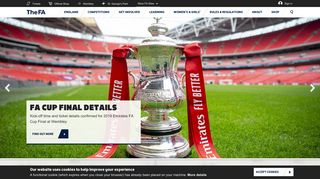 
                            1. The website for the English football association, the Emirates FA Cup ...