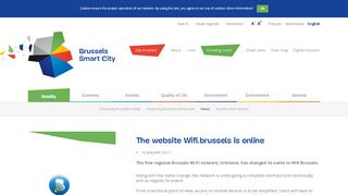 
                            9. The website Wifi.brussels is online | Knowing more | Brussels Smart City