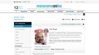 
                            9. The Week – Manorama Product Details Magazines