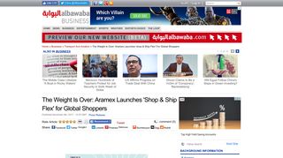 
                            9. The Weight Is Over: Aramex Launches 'Shop & Ship Flex' for Global ...