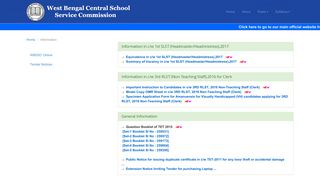 
                            3. The West Bengal Central School Service Commission