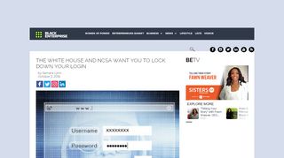 
                            9. The White House and NCSA Want You to Lock Down Your Login