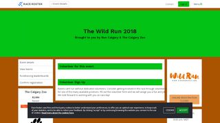 
                            8. The Wild Run 2018 volunteer details — Race Roster