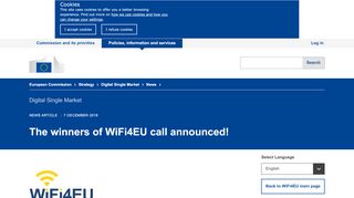 
                            6. The winners of WiFi4EU call announced! | Digital Single Market