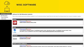 
                            12. the WISC Software Store for UW-Milwaukee students. - Wisconsin ...