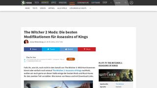 
                            9. The Witcher 2 Mods: Die besten Modifikationen für Assassins of Kings ...