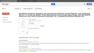 
                            10. The Works of Flavius Josephus, the Learned and Authentic Jewish ...