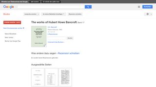 
                            7. The works of Hubert Howe Bancroft - Google Books-Ergebnisseite