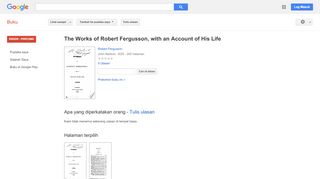 
                            13. The Works of Robert Fergusson, with an Account of His Life - Keputusan Buku Google