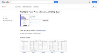 
                            11. The World Trade Press International Dialing Guide