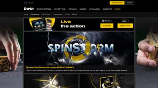 
                            5. The world's biggest live poker events and online poker ... - bwin Poker