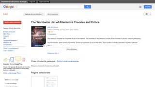 
                            10. The Worldwide List of Alternative Theories and Critics
