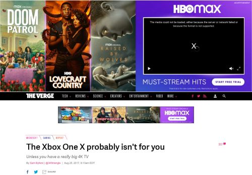 
                            11. The Xbox One X probably isn't for you - The Verge