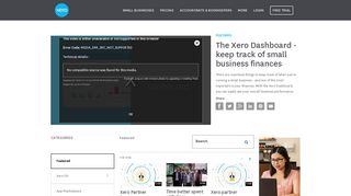 
                            7. The Xero Dashboard - keep track of small business finances - Xero TV