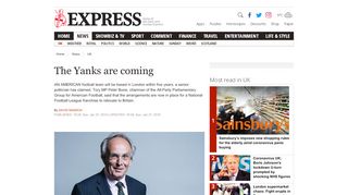 
                            9. The Yanks are coming | UK | News | Express.co.uk