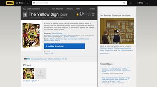 
                            2. The Yellow Sign (2001) - IMDb