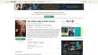
                            7. The Yellow Sign & Other Stories by Robert W. Chambers - Goodreads