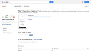 
                            11. The Yellowstone National Park: A Complete Guide to and Description ...