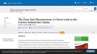 
                            9. The Zone Diet Phenomenon: A Closer Look at the Science behind the ...