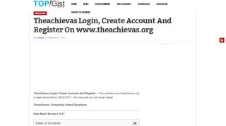 
                            2. Theachievas Login, Create Account And Register On www ...