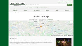 
                            7. Theater Courage - Ticketshop Berliner Morgenpost - Reservix