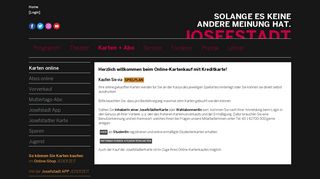 
                            3. Theater in der Josefstadt: Karten online