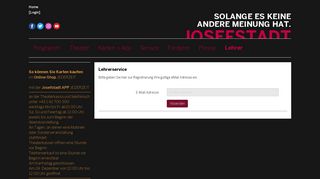 
                            1. Theater in der Josefstadt: Login