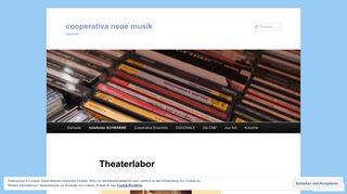 
                            2. Theaterlabor - cooperativa neue musik - WordPress.com