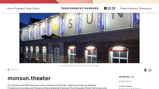 
                            13. Theaternacht 2018 - monsun.theater - Programm Theaternacht ...