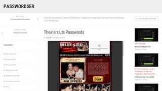 
                            2. Theatersluts Passwords – PasswordsER