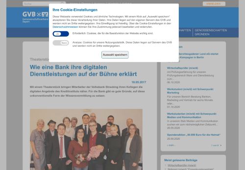 
                            11. Theaterstück der Volksbank Straubing | Genossenschaftsverband ...