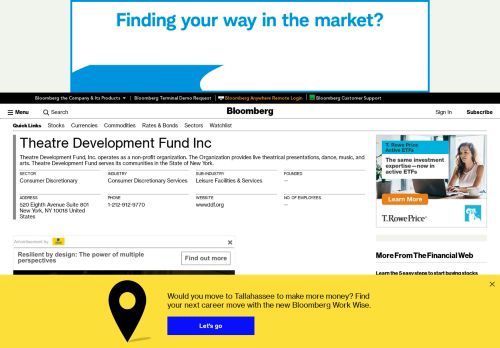 
                            10. Theatre Development Fund: Private Company Information - ...