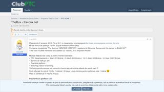 
                            10. TheBux - the-bux.net | Club PTC - Comunitatea celor care castiga bani ...