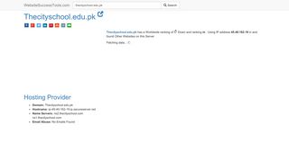 
                            9. Thecityschool.edu.pk Error Analysis (By Tools)