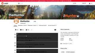 
                            10. theHunter - Reddit