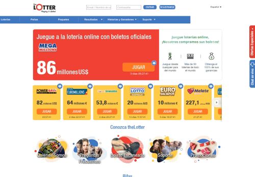 
                            1. theLotter: Compre boletos de las mejores loterías del mundo