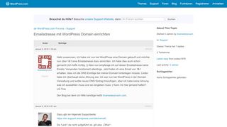 
                            6. Thema: Emailadresse mit WordPress Domain einrichten | de.WordPress ...