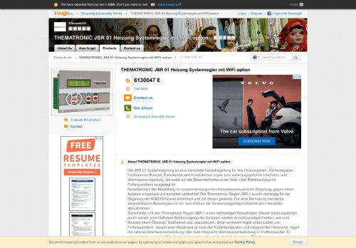 
                            12. THEMATRONIC JBR 01 Heizung Systemregler mit WiFi option ...