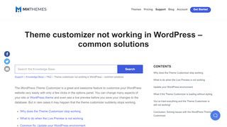 
                            6. Theme Customizer not working in WordPress | Support Center