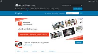 
                            8. ThemeGrill Demo Importer | WordPress.org