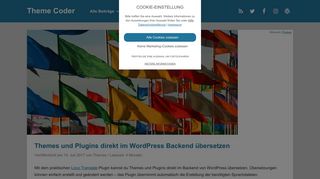 
                            10. Themes und Plugins direkt im WordPress Backend übersetzen