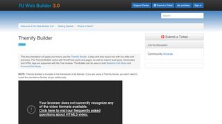 
                            12. Themify Builder – Welcome to RJ Web Builder 3.0!